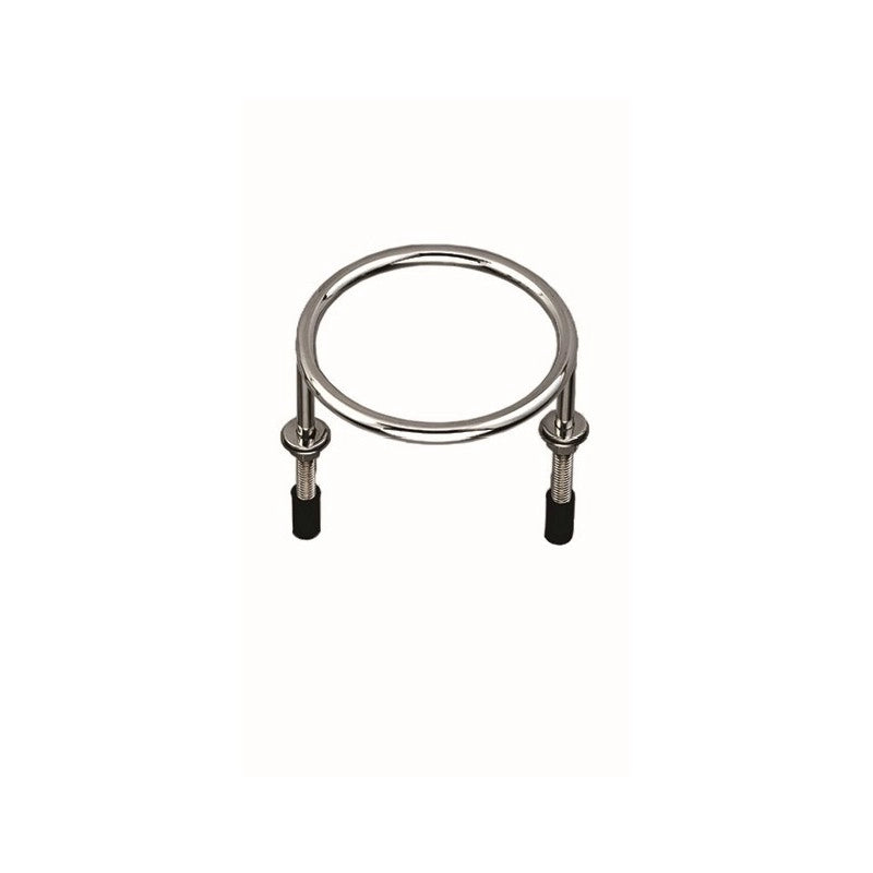 PORTABICCHIERE INOX A DUE ANELLI