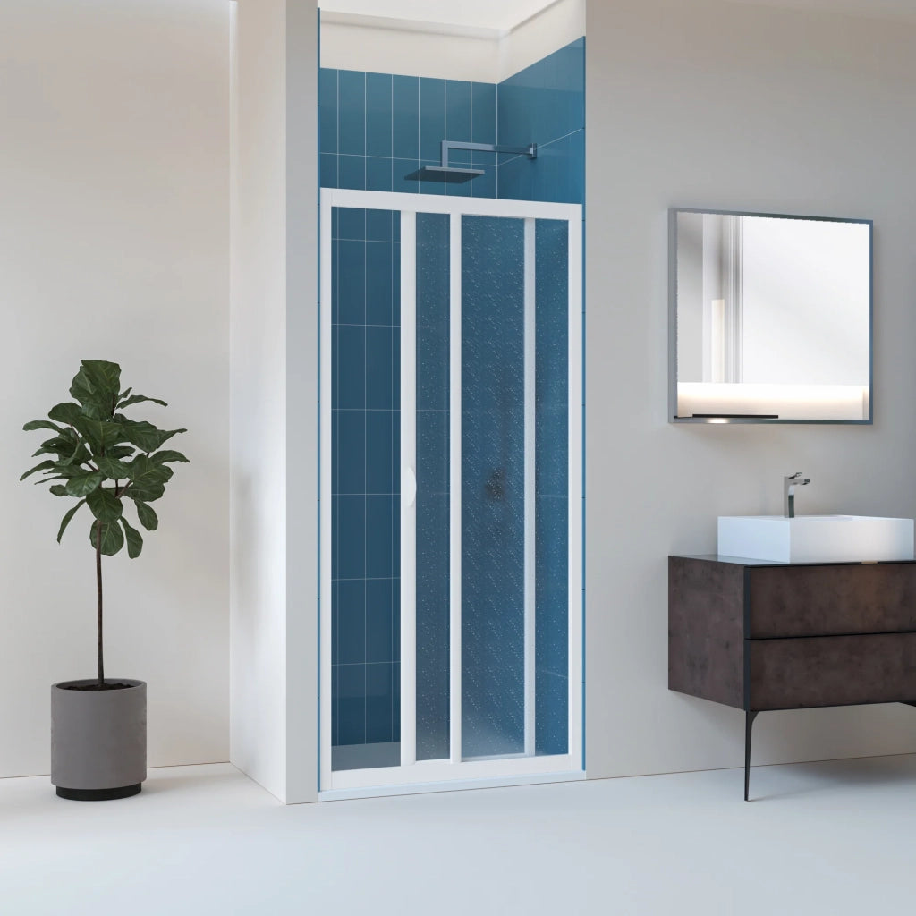 Porta doccia 120 CM in Acrilico mod. Smart con apertura laterale