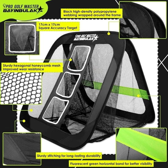 Pratica di Chip da Golf per l'Area di Rientro - 25 '× 25' - Accessori da Golf - Regalo per Uomo - 1 Pacchetto