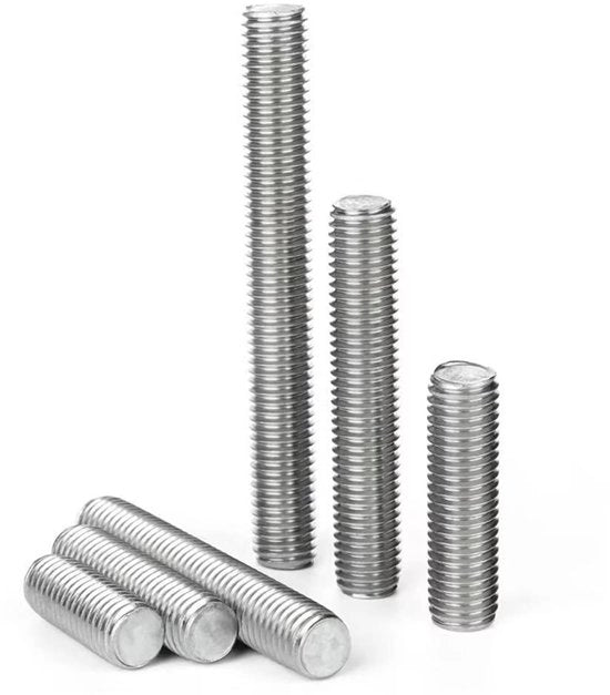 Viti a vela in acciaio inossidabile a vite completa M16x120mm - Forte fissaggio - 1 pezzo - Asta a vite - Per fissaggio e ancoraggio - ...