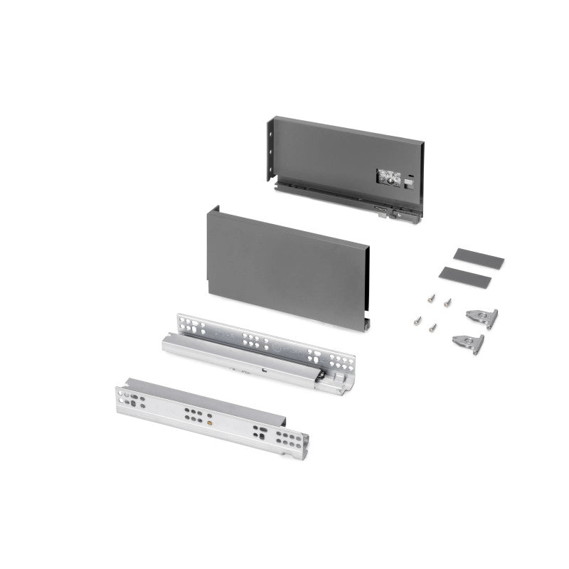Cassetto esterno Protone 30kg, guide di estrazione totale con una chiusura soft, altezza 131mm, profondità 300mm, Acc..