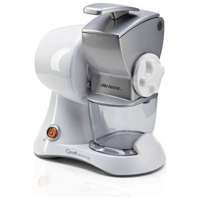 Ariete 448 Gratì Professional Grattugia Elettrica a Rullo 120W tramoggia in metallo contenitore estraibile colore Bianco Argento