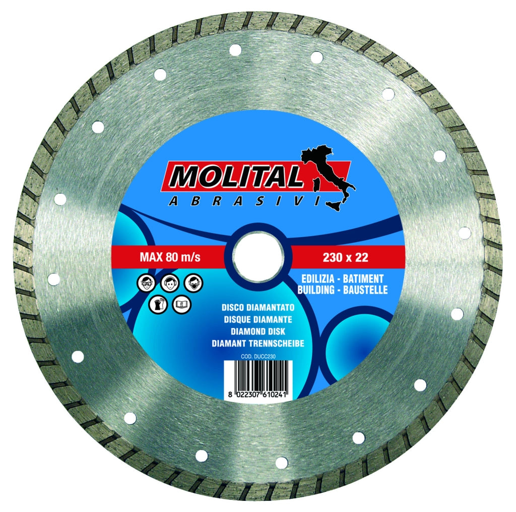 DISCO DIAMANTATO 'UNIVERSALE' MOLITAL Ø 115 mm - MOLITAL