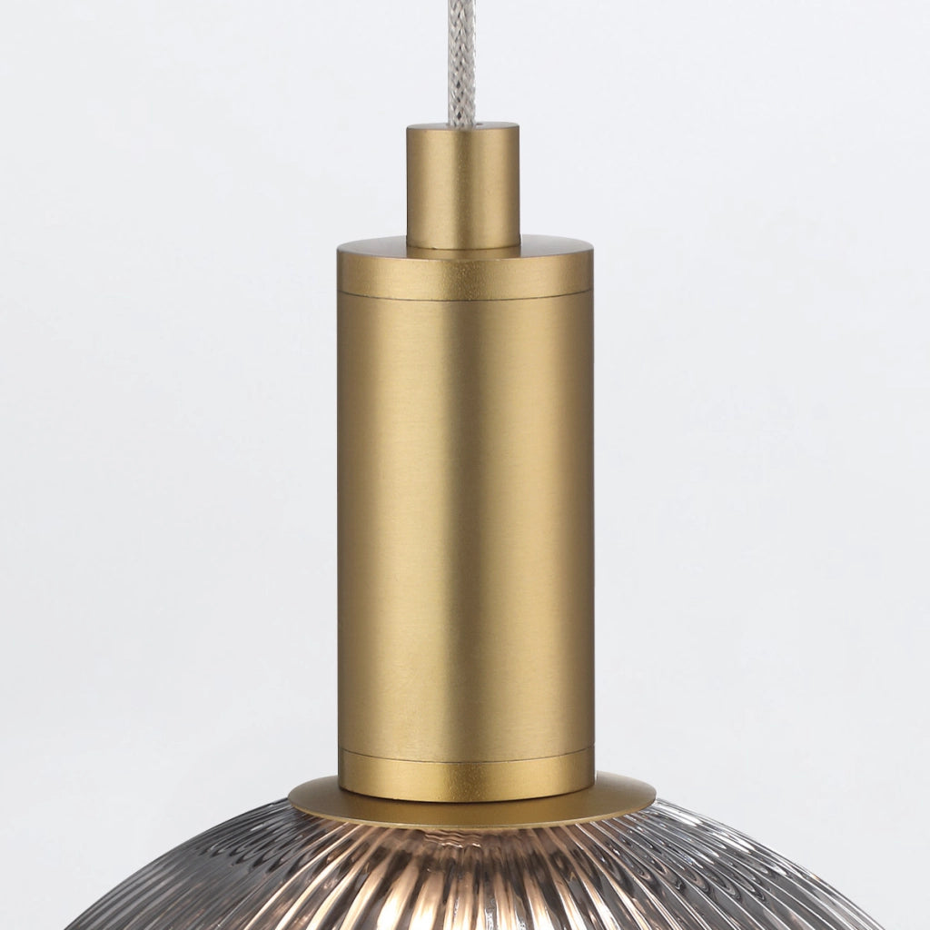 Lampada a sospensione Palmas oro fumé Ø15 LED 12W Quintiesse