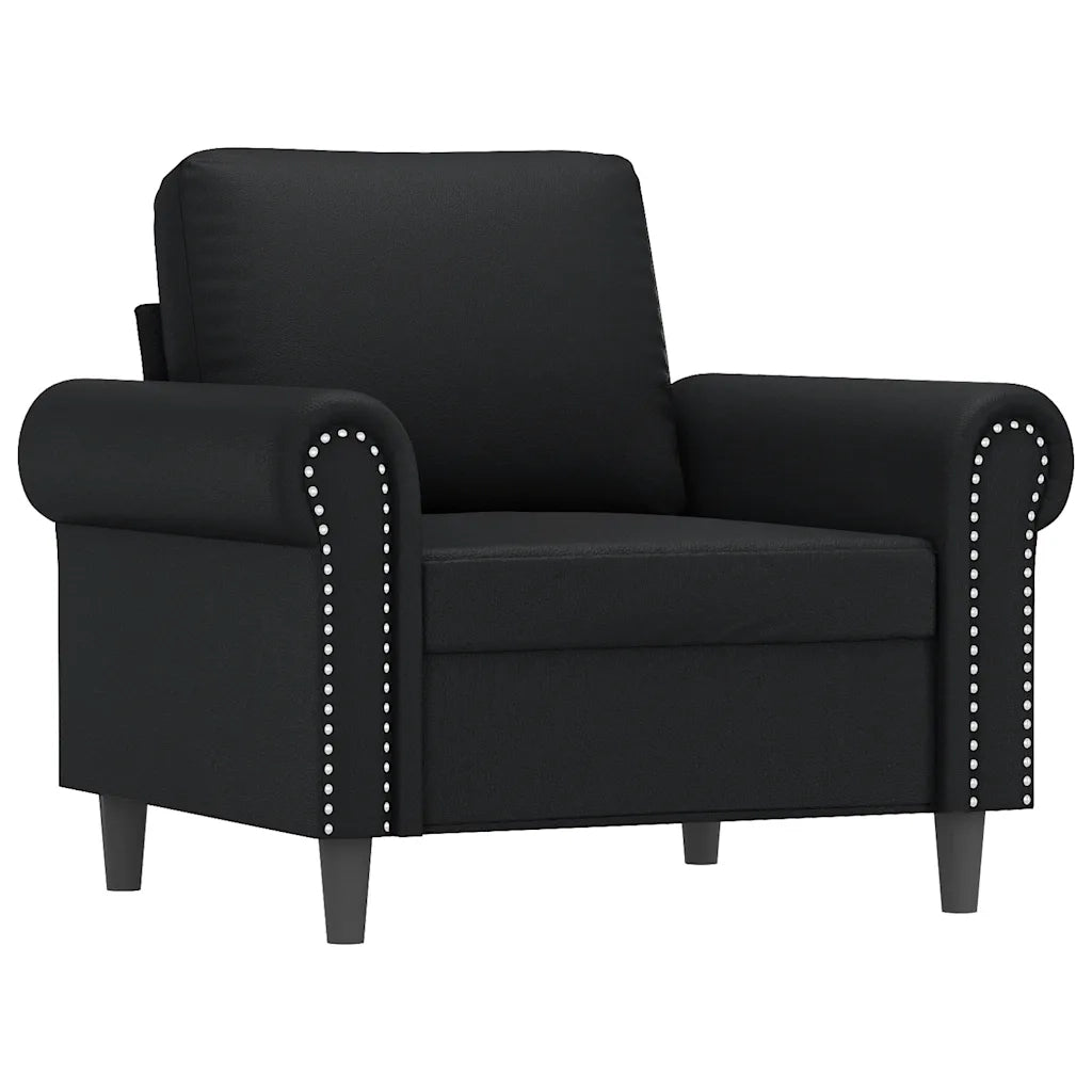 Poltrona Nera 60 cm in Similpelle 359494
