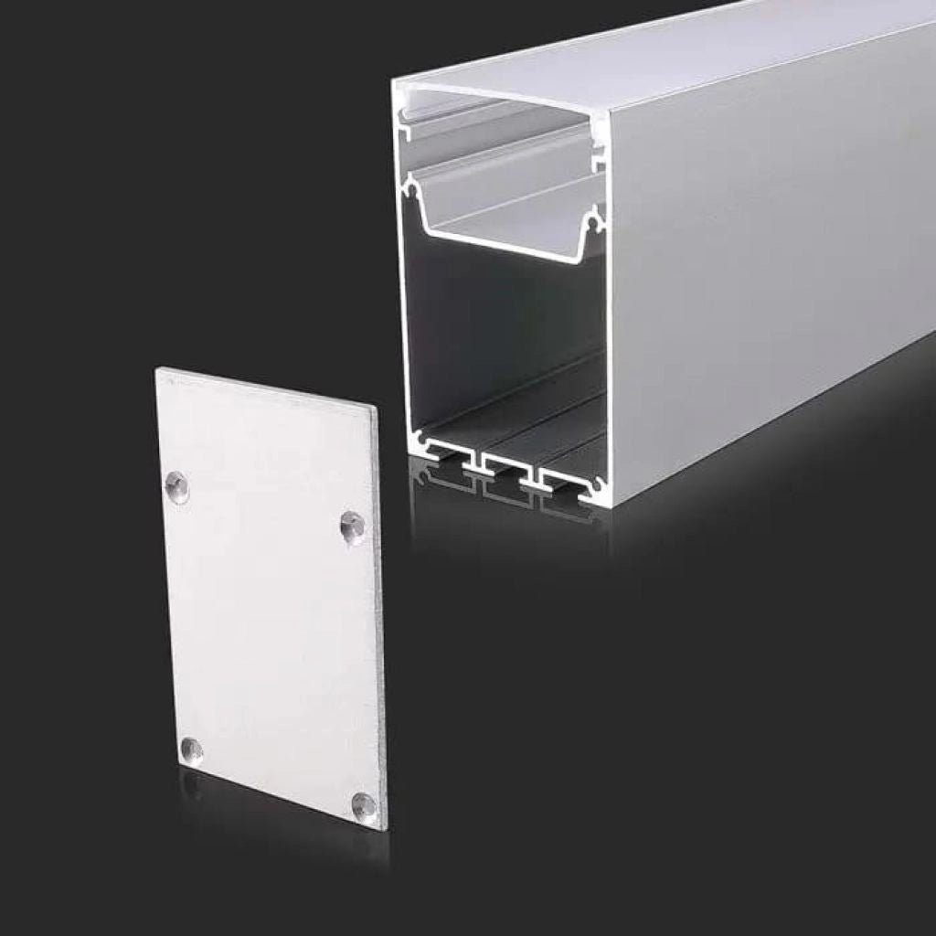 Profilo in Alluminio in Colore Bianco per Strip LED 2000 x 50 x 75mm SKU 2872