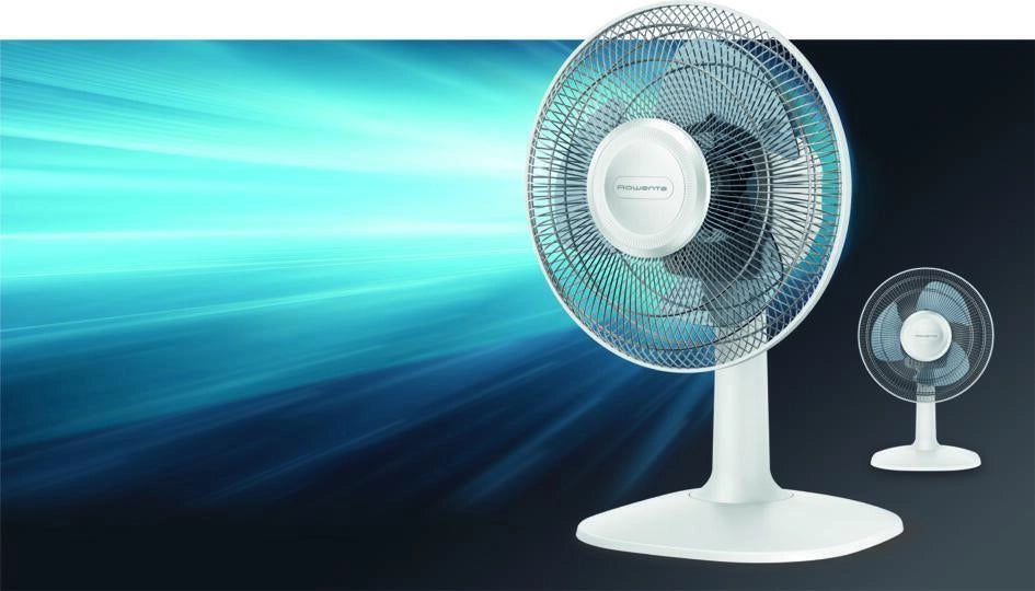 Rowenta VU2330F0 Essential Ventilatore da Tavolo 3 Velocita' 34 m³-min 46 dB Oscillazione 120° colore Bianco