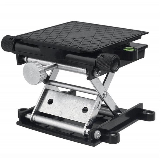 Sollevamento Lab Automatizzato - Livellazione Automatica - Piattaforma Elevatrice Girevole - Struttura in Alluminio Duraturo - Jack Laboratorio Stabile - Per Fisica/Chimica/Biologia