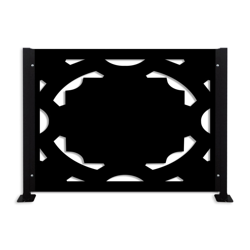 Ringhiera DEKOPLAST rettangolare mod. TRAP-H Colore: nero