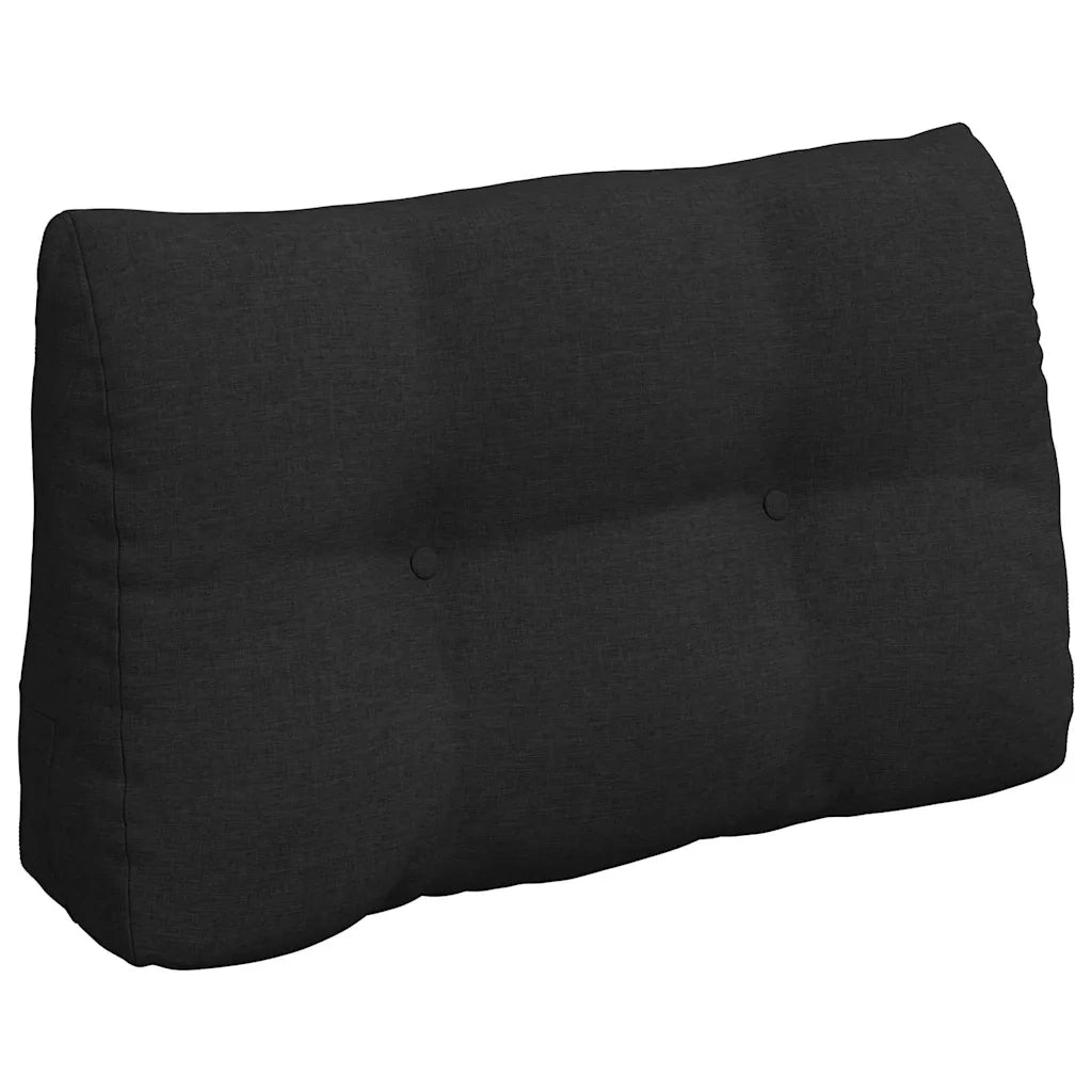 Cuscino per Schiena Nero 80 x 24 x 50 cm Tessuto 42014414