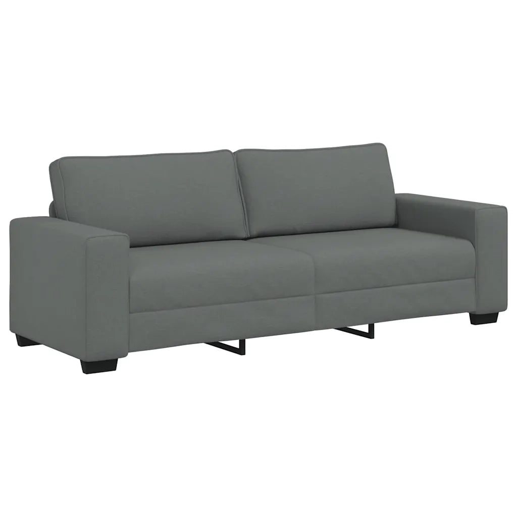 Set di Divani 2 pz con Cuscini Grigio Scuro in Tessuto 3324732