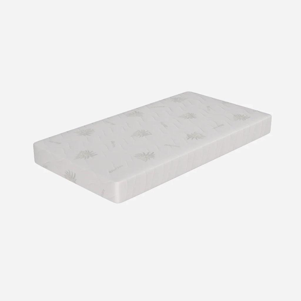 Materasso per Culla 65x130, alto 10 cm - Waterfoam, Sfoderabile, Rivestimento Aloe Vera | Lupin Baby