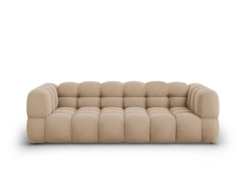 Cosmopolitan Design - Divano modulare "Sky" 4 posti in velluto sabbia 