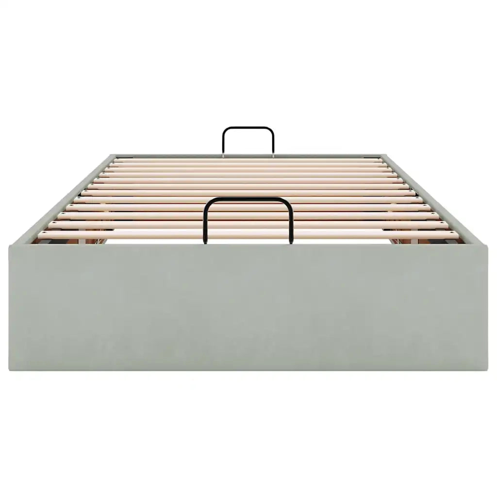 Struttura Letto Pouf Senza Materasso 100x200 cm Velluto 3310943