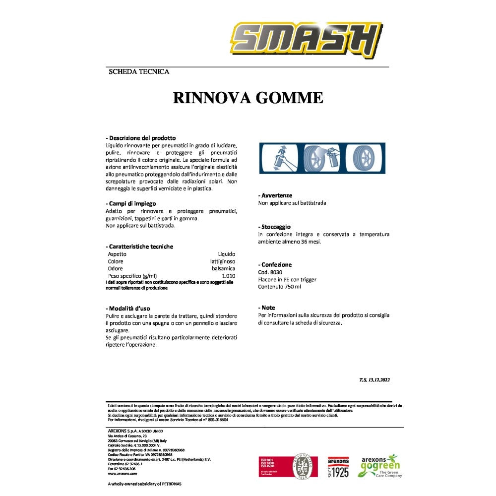 Smash 750ml rinnova gomme spray