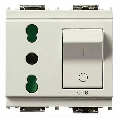 VIMAR IDEA - PRESA 2P+T 16A P17/11 INTB+MT C16 BIANCO