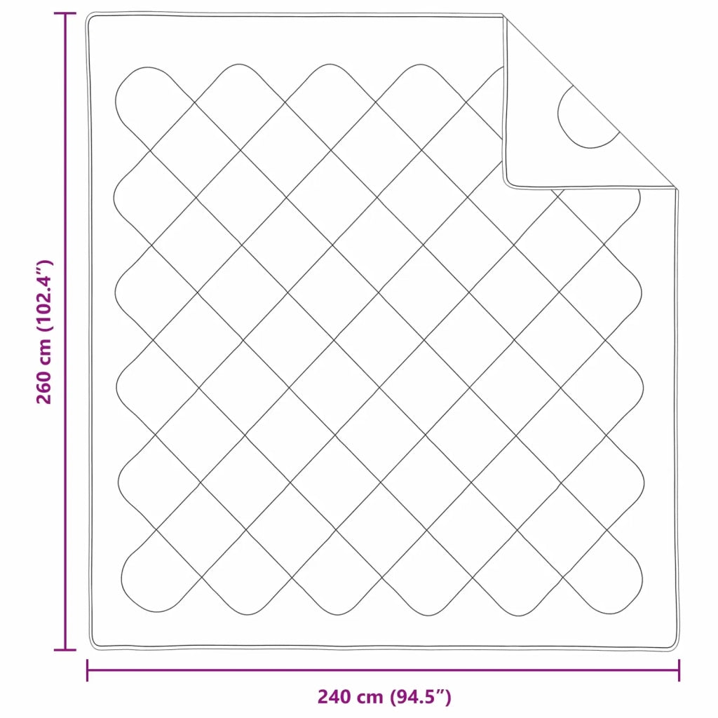 Duvet Estivo con cuscino 3 pcs Bianco Microfibra 3377329
