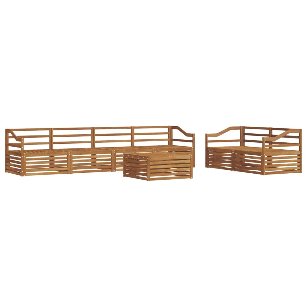 Set di divani da esterno 7 pcs Naturale 3373074