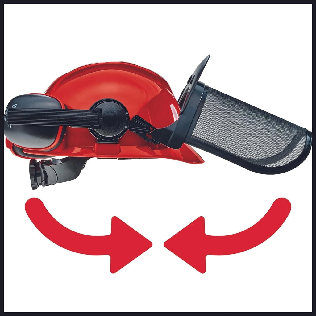 Visiera Rete Metallo con Elmetto con Cuffia Einhell H.cm 19