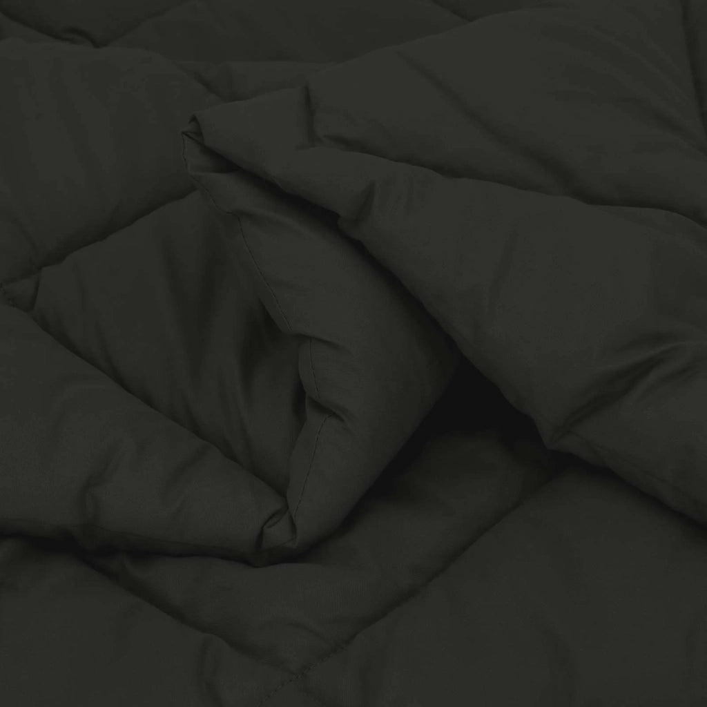 Duvet Estivo Nero 200 x 200 cm Microfibra 42025467