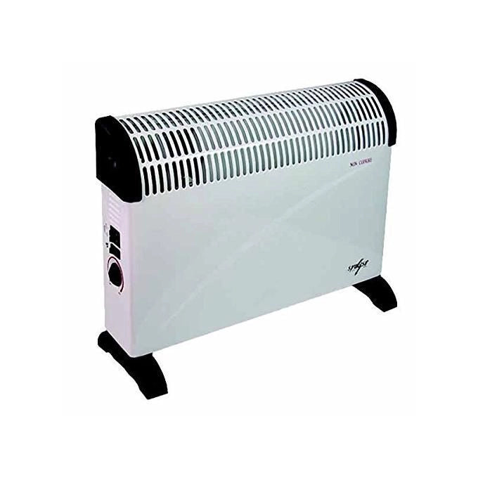 Syntesy CDF01558 Termoconvettore Ventilato 2000 W Termostato Regolabile 4 Regolazioni Protezione Antighiaccio colore Bianco