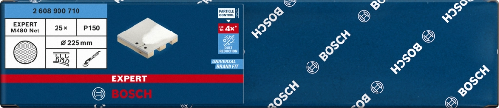 2608900710 - SET 25 FOGLI ABRASIVI BOSCH , D.225mm , P150