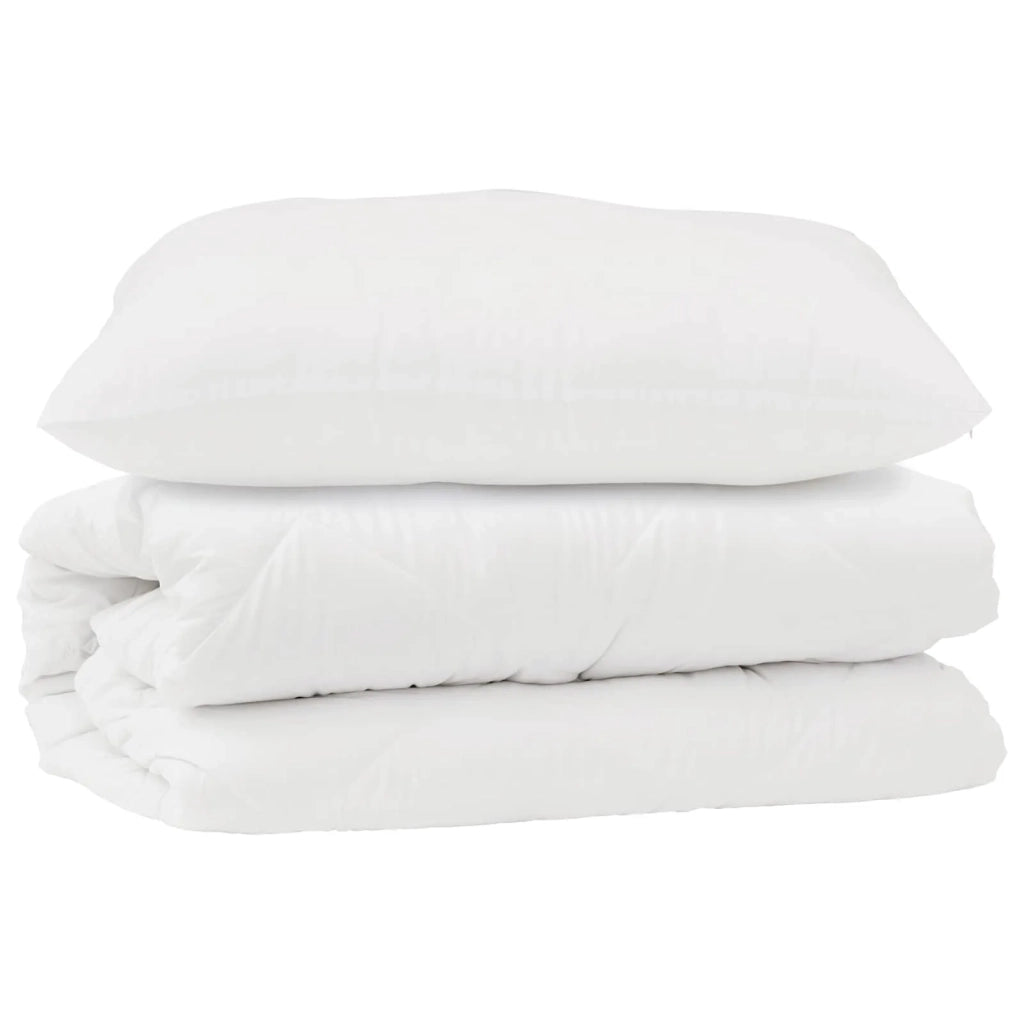 Set di Piumoni con cuscino 2 pcs Bianco Microfibra 3376837