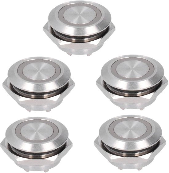 Drukknopschakelaar automatico a reset con reset automatico - colore giallo - 19 mm - idoneo per montaggio su pannello - breve durata di funzionamento