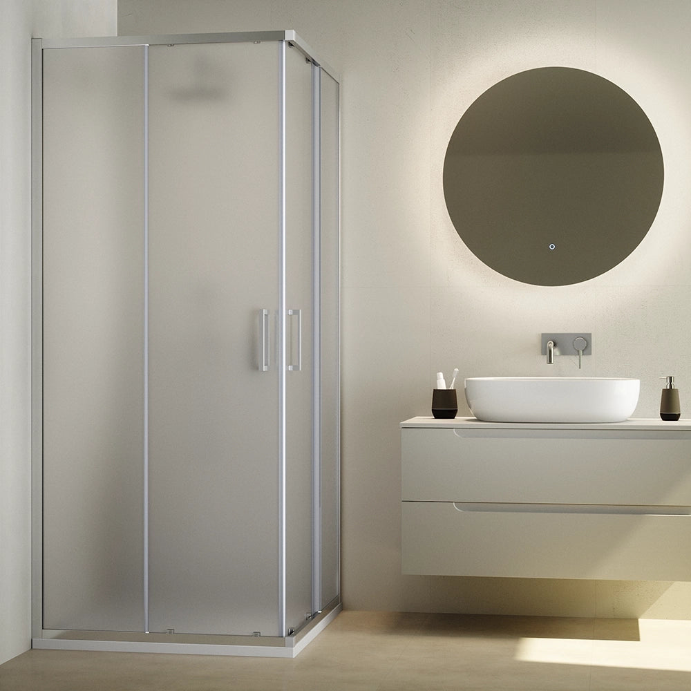 Box doccia  70x120 cm scorrevole vetro 6mm opaco con trattamento anticalcare h195cm scorrevole | Aruba