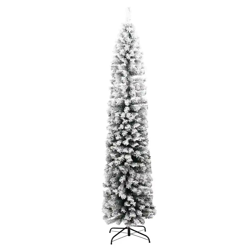 Albero di Natale Artificiale con Neve Fioccata Verde 210 cm PVC 320955