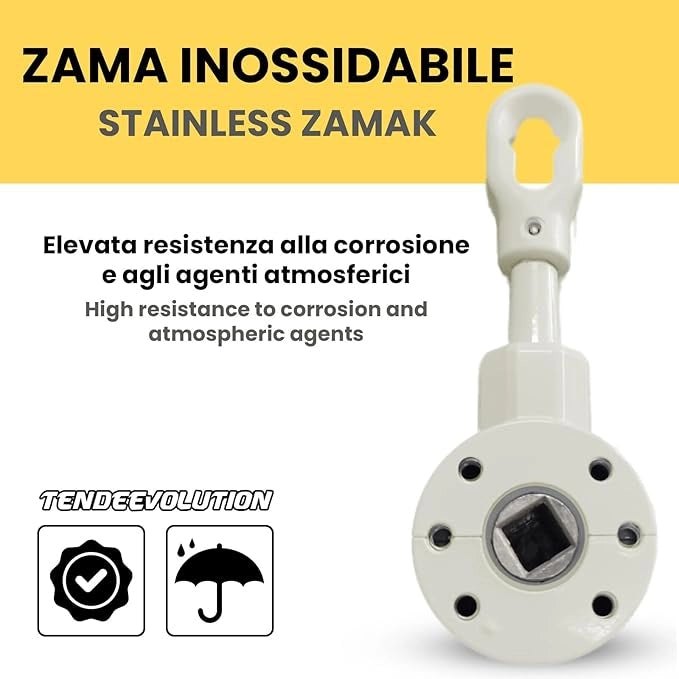 Arganello Speed per Tende da Sole - Colore Avorio - Rapporto 3:1 - Made in Italy