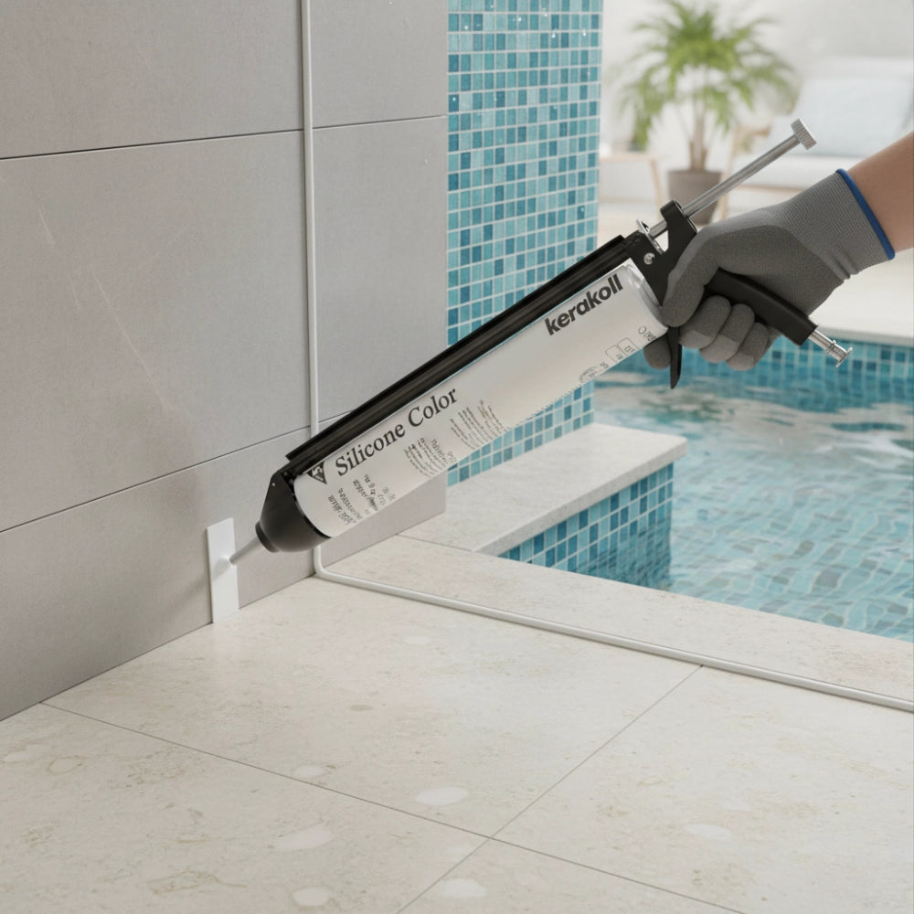 Silicone sigillante decorativo piastrelle mosaici giunture fughe colorato 310ml *** colore- kk 47, confezione 1