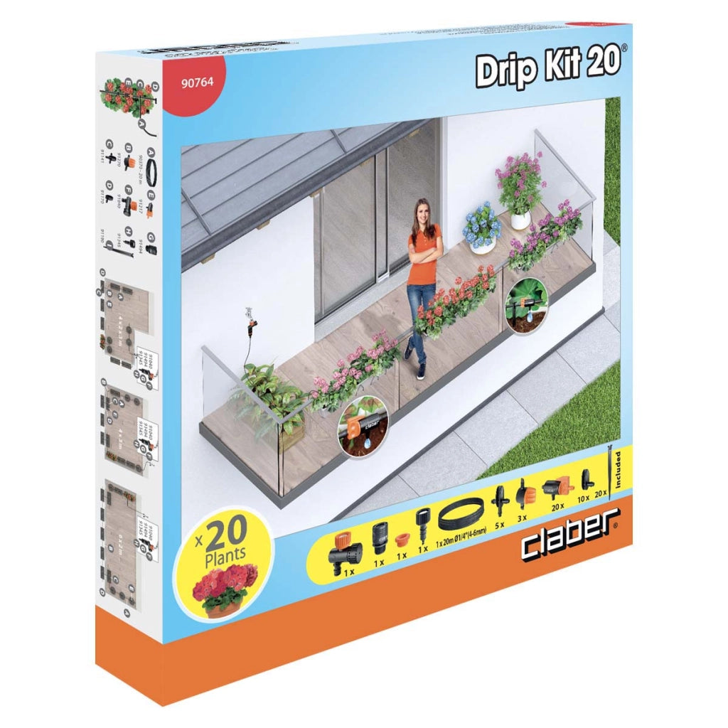 Kit Drip 20 Vasi Art. 90764 Claber