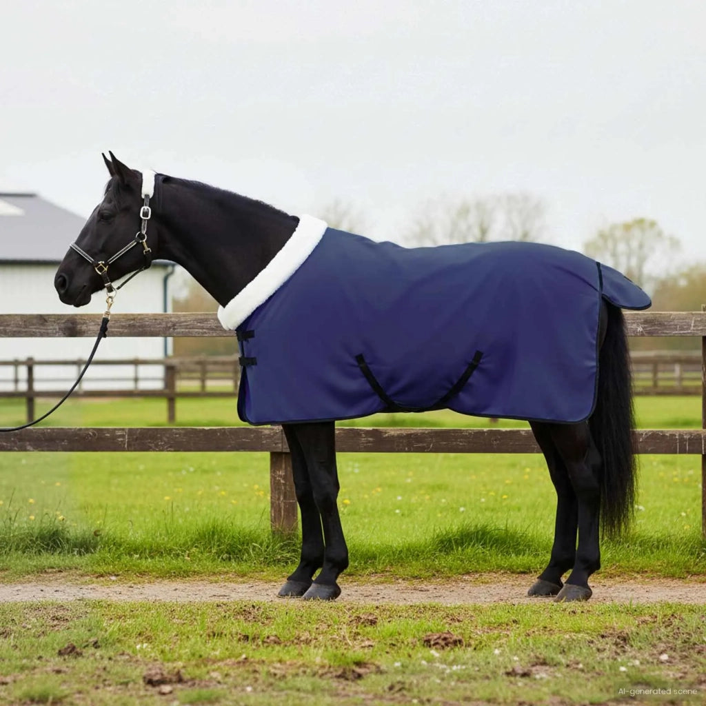 Coperta per Cavalli Blu navy 115 cm Felpa in pile CFW6116785