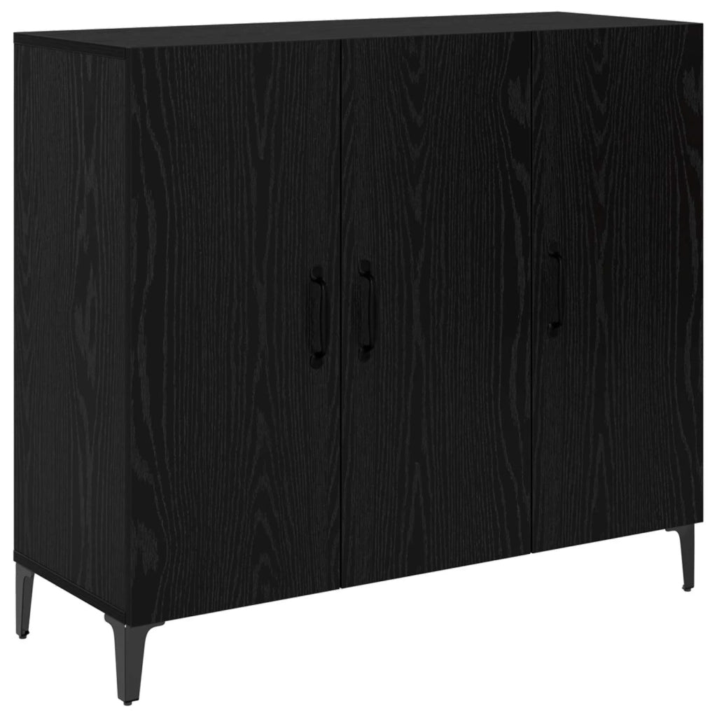 Credenza Rovere nero 34 x 90 x 80 cm Legno multistrato 880682