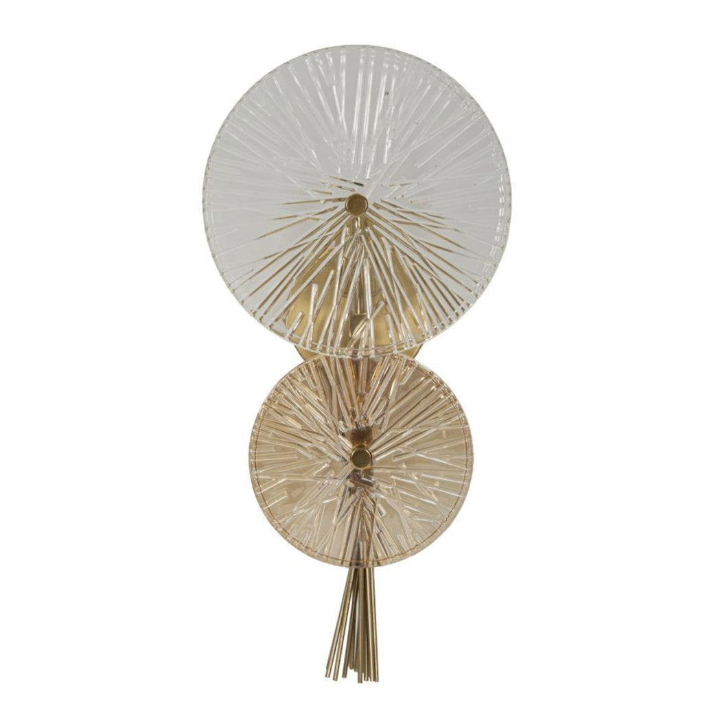 Lampada a Parete VKH67, Oro, Metallo, 20x14x41 cm