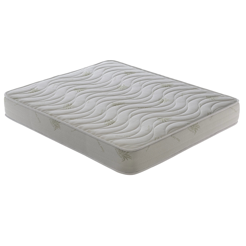 Materasso Matrimoniale 160x190 Alto 25 cm - Aloe Vera – Ortopedico – Alta densità – Onda Massaggiante - Massimo Comfort