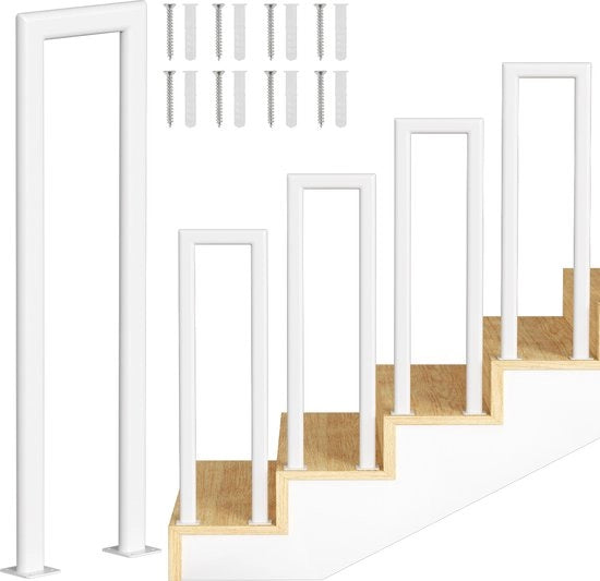 Balaustra Buis Ellittica a Forma di U 75cm in Acciaio Balaustra Esterno & Interno Balaustra Scale Balaustra Balcone Balaustra Bianca