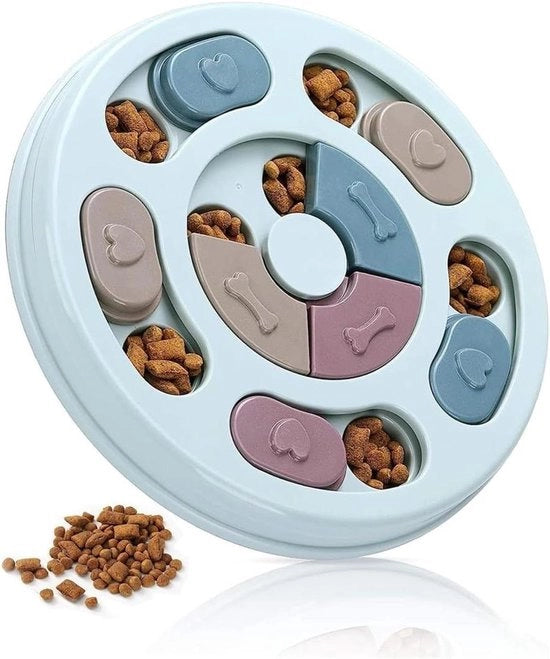 Giocattolo interattivo per cani intelligente - Puzzolente alimentatore con antiscivolo e alimentazione lenta per cani di alta intelligenza - Giocattolo per cani per allenamento, intelligenza e divertimento