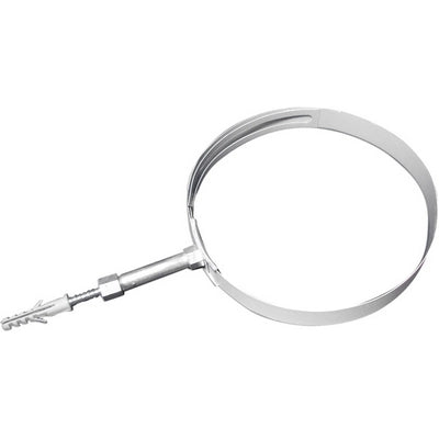 COLLARE A REGOLAZIONE VARIABILE PER TUBI-FUMO VERNI. BIANCO- Diam. 140-200- DH- pezzi 1