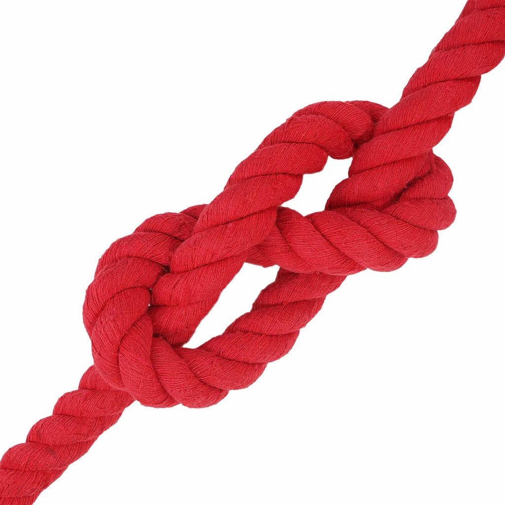 Corda di Cotone 36 mm 25 m Rosso 100% Cotone 42011932