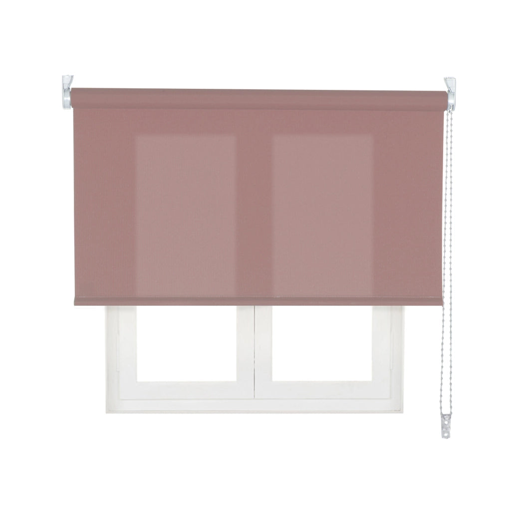 VIEWTEX Tenda a rullo traslucida L2000 Rosa antico 90 X 250cm - Made in Europe - 5 anni di garanzia