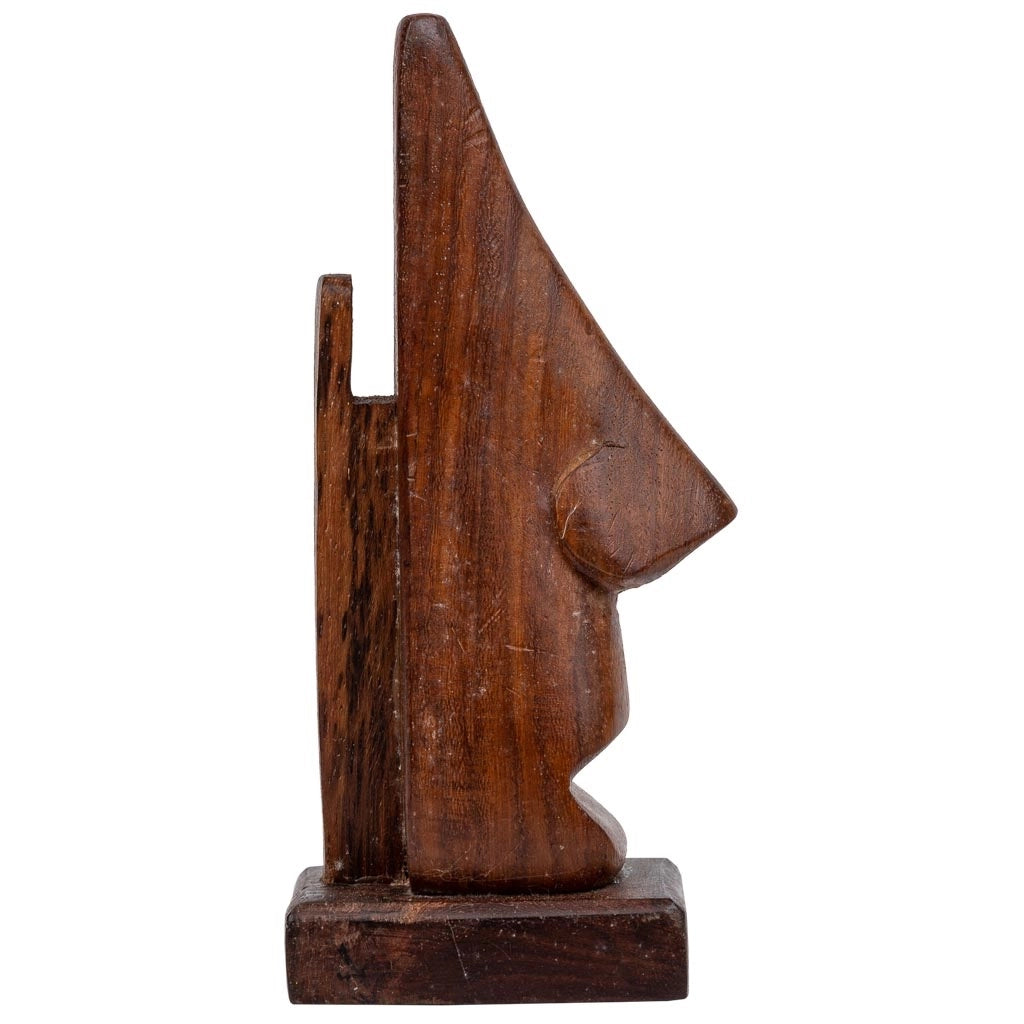 Portabicchieri in legno marrone 15x5x5h