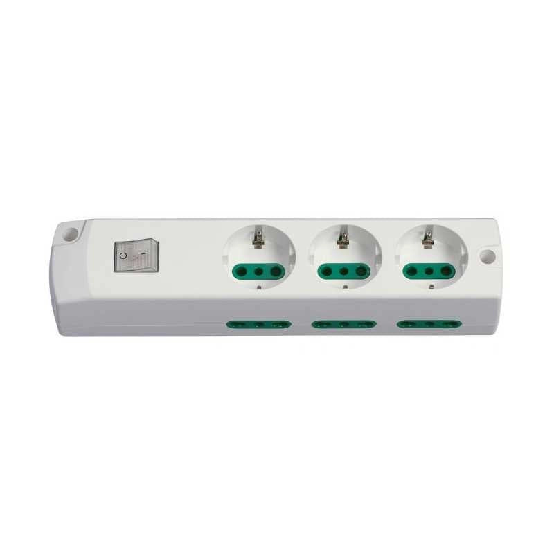 00437.B Presa Multipla 3P30+6P17/11+Int. Bianco