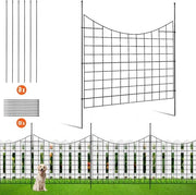 Recinzione di giardino decorativa senza stile graafvrij, altezza 93 cm, lunghezza 36 m, distanza tra i pali 63 cm - Set di 5 pezzi