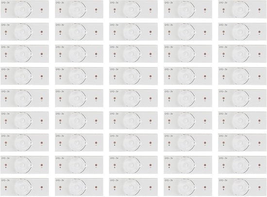 50 pezzi di lente SMD LED - Placca di fibra ottica di alta qualità - Facile da installare - Lampada SMD a 3V - Adatto per la riparazione di TV LED - 32-65