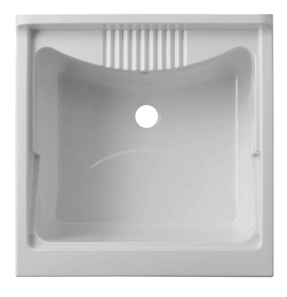 Mobile LAVATOIO in PVC in KIT di montaggio - 45X50 per Interni/Esterni - CR - Col: BIANCO