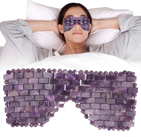 Oogmasker rinfrescante - Riduce gli occhi gonfi - Jade - Allevia la fatica occhi - Terapia fredda - Aumenta l'efficacia - Compressa per gli occhi