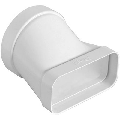 Giunto orizzontale per passaggio da tubo tondo a rettangolare per tubo cappa FIRST D125/150x70 mm