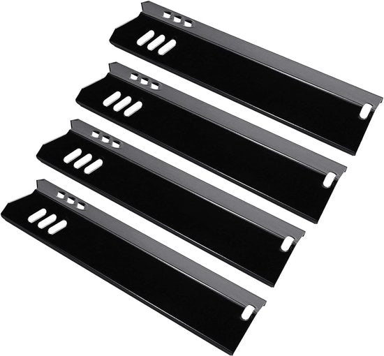 Piatto di riscaldamento per barbecue a gas - 38cm - Acciaio ceramico - 4 pezzi